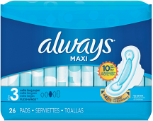 Always 26 ct. Select Varieties Feminine Hygiene product image.