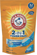 Arm & Hammer 24-32 ct. or 61.25-75 oz. Laundry Detergent product image.