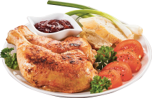 Gold'n Plump 10 lb. Bag Chicken Leg Quarters product image.