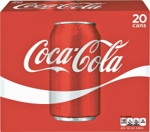 20 pk. 12 oz. Cans Select Varieties Coke Products product image.
