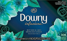 Bounce or Downy 105-120 ct. Select Varieties Dryer Sheets product image.