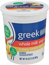 Greek Yogurt product image.