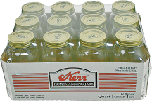 Quart Mason jars product image.