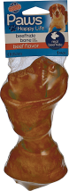 Paws 5 ct. Pork Twist Rollsor 6 in. Rawhide Bones product image.