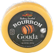 8 oz. Red Apple Hickory Smoked Bourbon Gouda product image.