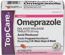 Omeprazole product image.