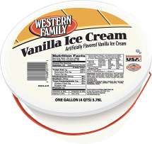 Food Club 24 ct. Ice Cream Sandwiches or Western Family 4 qt. Ice Cream or Sherbet product image.