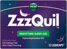 ZzzQuil product image.